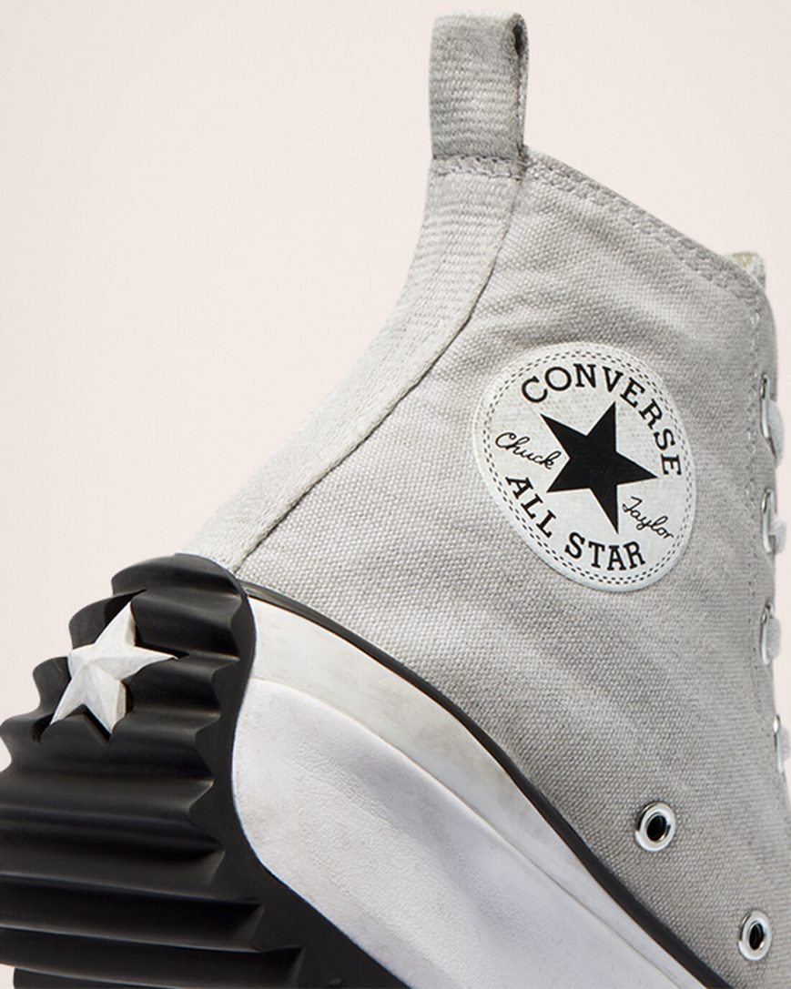 Zapatos Plataforma Converse Run Star Hike Smoked Canvas Altas Hombre Blancas | PE L48PE7